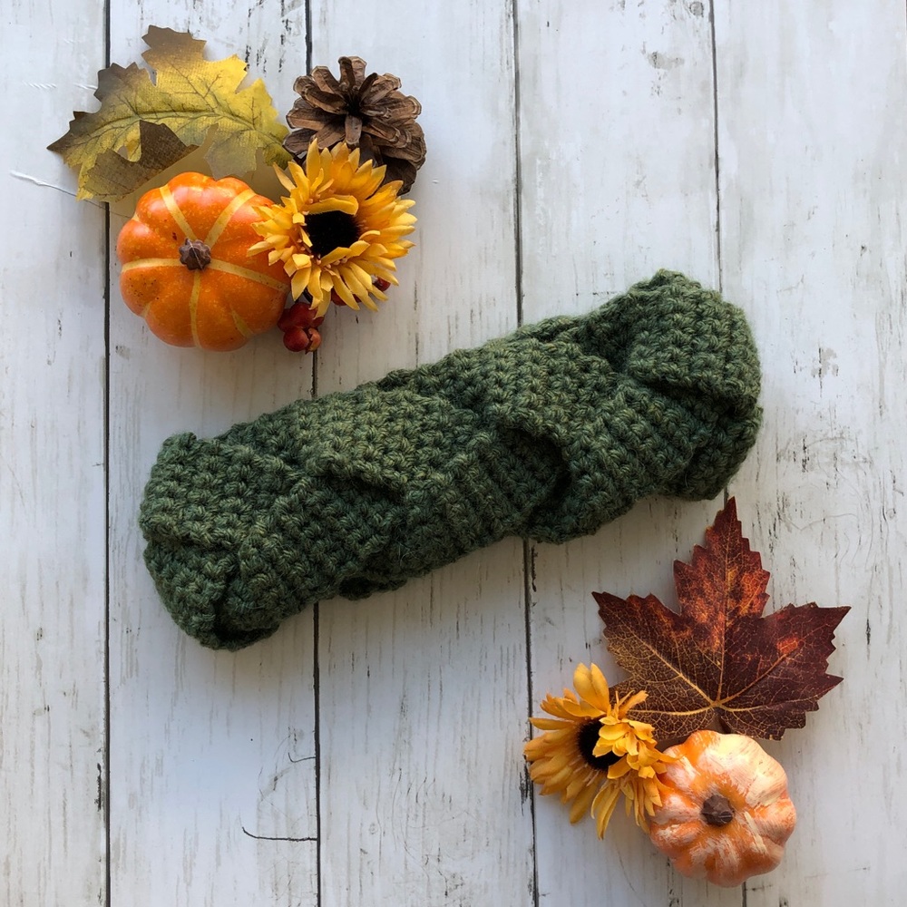 🍁Handmade Braided Infinity Ear Warmer Headband🍁